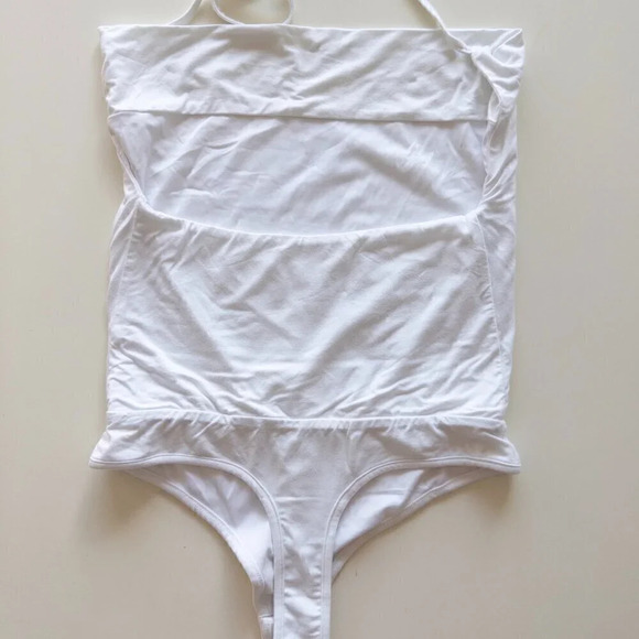 NEW Revolve Superdown Nia White Bodysuit Halter Cowl Neck, Size Small - Picture 5 of 7